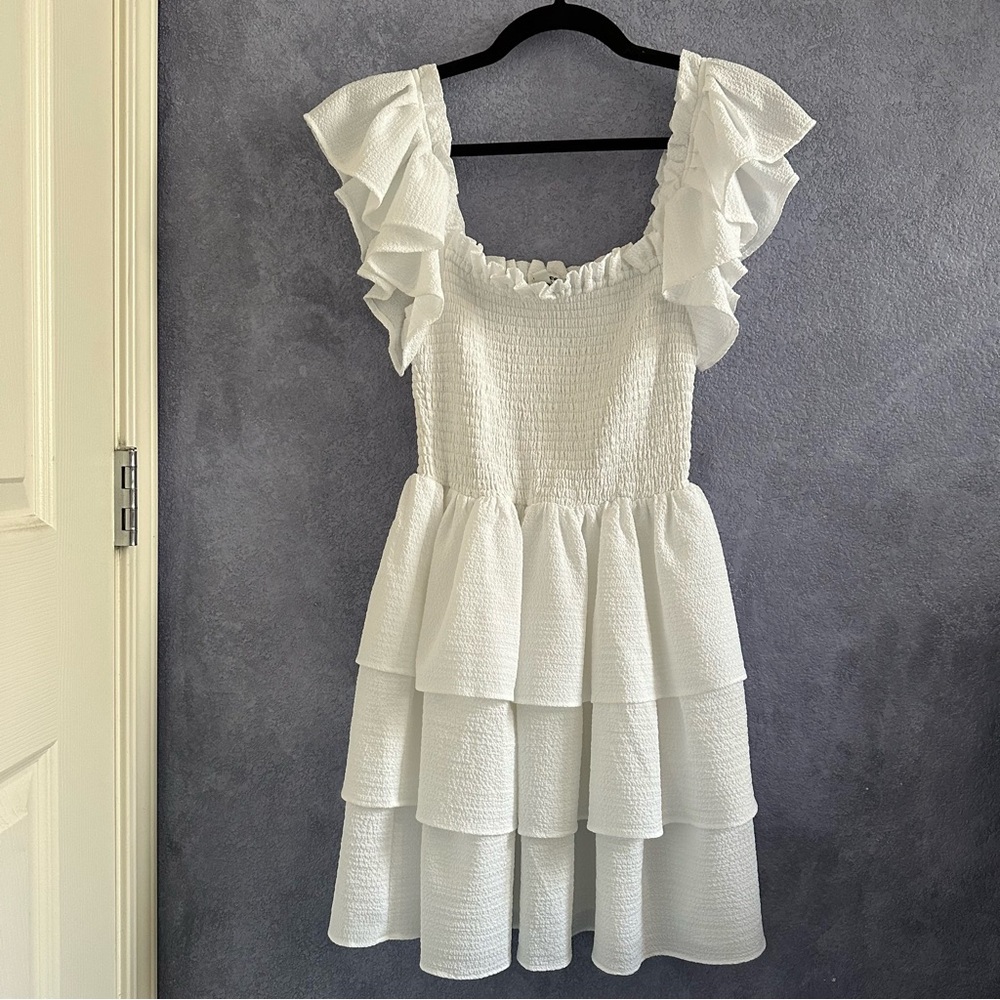 Express Ruffle Mini Dress (Used — Excellent) • Size: XS - Picture 4 of 6